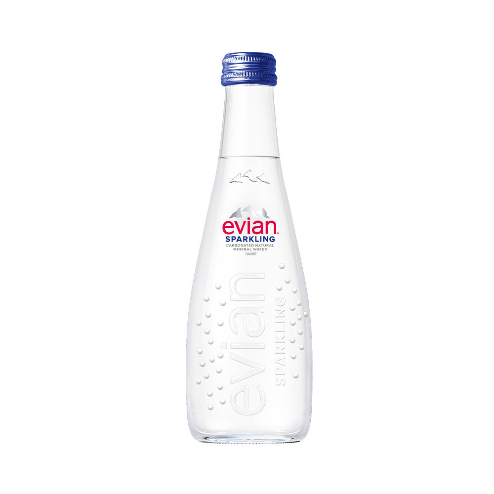 Agua Mineral Natural Evian Sparkling Vidrio (330 ml)