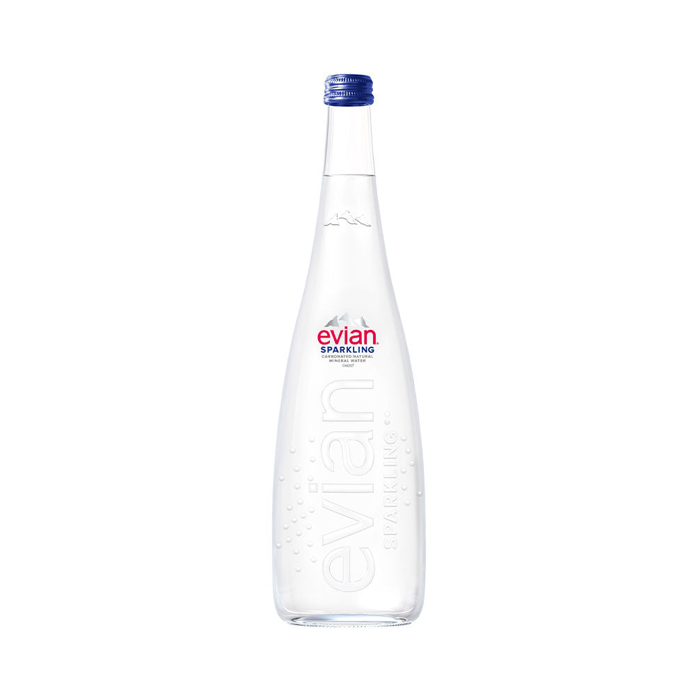 Agua Mineral Natural Evian Sparkling Vidrio (750 ml)