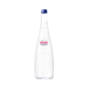 Evian Sparkling Natural Mineral Water Glass (750 ml)