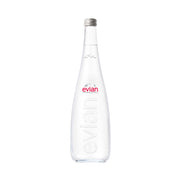 Evian Natural Mineral Water Glass (750 ml)