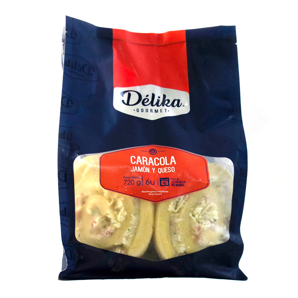 Caracolas Jamón y Queso